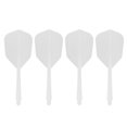 thumbnail image 1 of 4 Pcs Transparent Fine Thread Dart Flights Darts Accessory Outdoor and Indoor Sports Dart Tail Wings (Fine and Small Thread, White), 1 of 8