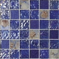 thumbnail image 1 of Intrend Tile 2 x 2 Rhapsody en Verre Bleu Carré Océan Bleu et Couleur Coquillage - Mixte, 1 of 1
