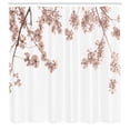 thumbnail image 3 of Ambesonne Floral Shower Curtain, Flower Tree Branches Print, 69"Wx70"L, Warm Taupe, 3 of 4