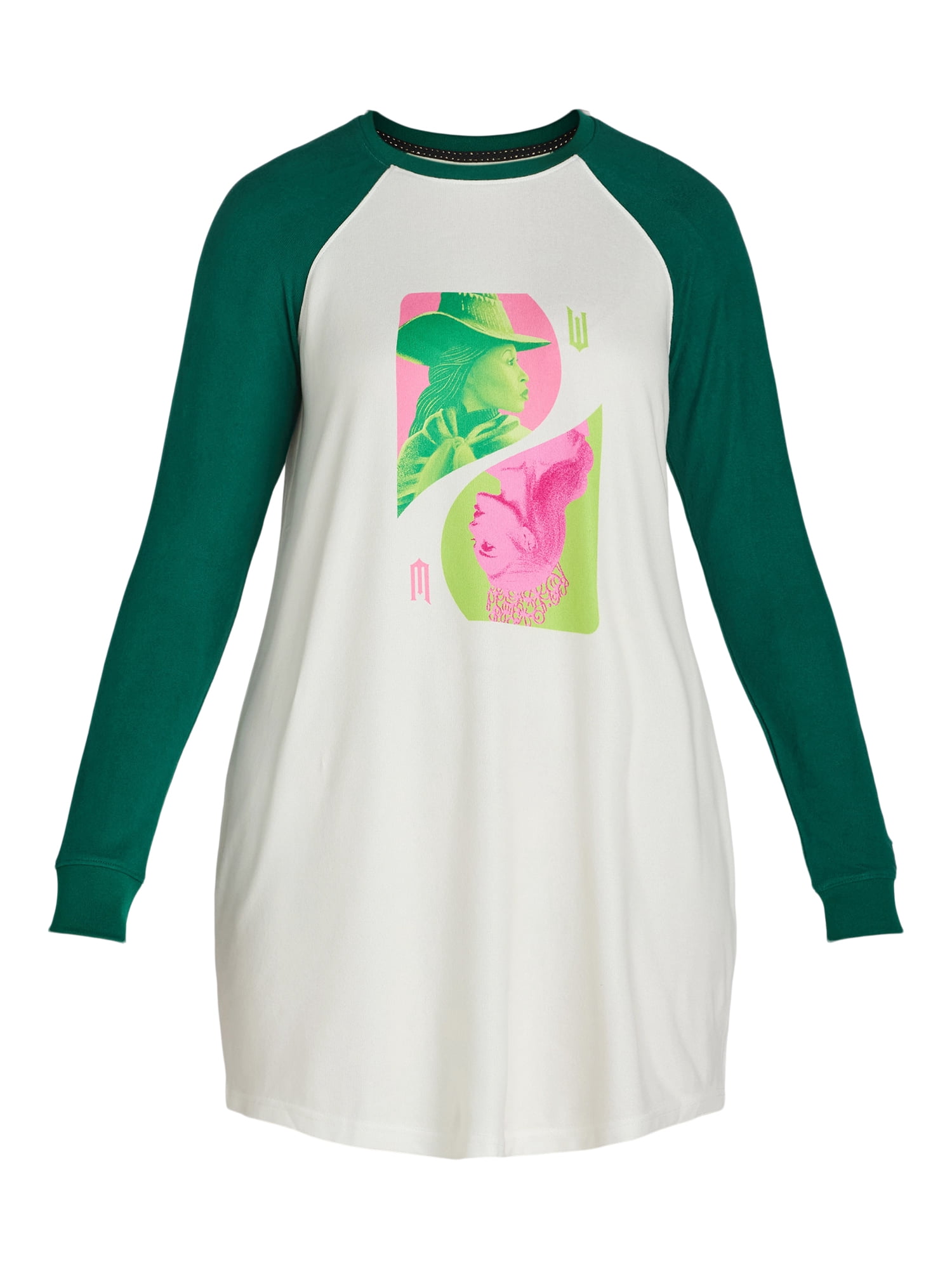 Wicked Women’s and Women’s Plus Graphic Print Sleepshirt, Sizes XS-2X