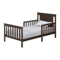 Oxford Baby Lazio Wood Frame Toddler Bed with Guardrails and Straight