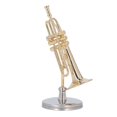 thumbnail image 4 of Mini Trumpet Toy, Exquisite Design Romantic Vibes Trumpet Replica Spray Painted  For Car 2.56in,3.54in, 4 of 8