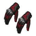 thumbnail image 1 of Eigraketly Paquete de 2 guantes para motocicleta, guantes cómodos de malla portátiles, Protector de manos inastillable, deporte antideslizante para Ciclismo Rojo 2XL Eigraketly OD027625-04, 1 of 6