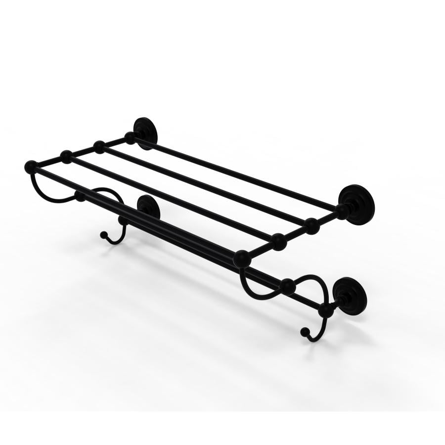 Prestige Que New Collection Train Rack Towel Shelf Matte Black / 24