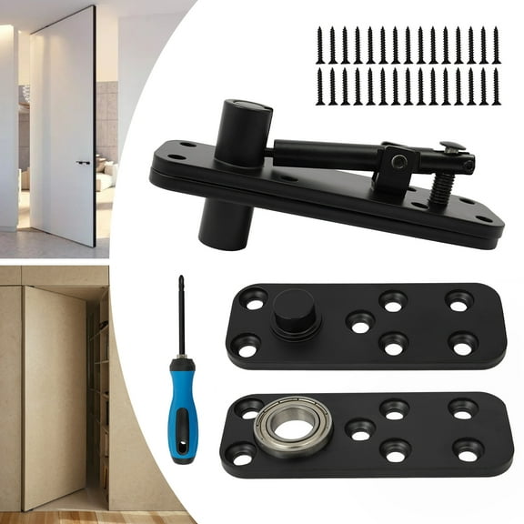 Hidden Door Pivot Hinge, Hidden Door Hinge,360° Rotation Invisible Door Hinges Pivot Device for 360° Flexible Rotation