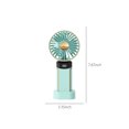 thumbnail image 2 of La Oficina Regalos Ventilador Portátil Mini Usb Colgante Portátil Plegable Silencioso Escritorio Ventilador, Abs Azul 7.67x3.34In, Ventilador Portátil Recargable, 2 of 5