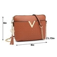 thumbnail image 6 of XB Women Envelope Purse Evening Handbag Shoulder Crossbody Bag Waterproof Tassel Chain Purses, 6 of 7