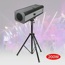 200W LED Follow Spotight Focused Light Stand Spot Light Stage Effect Lighting Fixture with Stand Manual Control