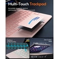 thumbnail image 6 of Magic Keyboard Case for iPad Pro 13" M5 2025/M4 2024, 7‑Color Backlit, Battery Display & Multi‑Touch Trackpad,Pink, 6 of 6