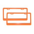 thumbnail image 2 of License Plate Frame With Screw Caps 2 Pack Car Plate Frame Front And Rear Rust-Proof Universal Car Tag Holder Orange, 2 of 8