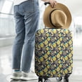 thumbnail image 2 of Yellow Lemon Fruit Slices DarkBlue Pattern Luggage Cover Fashion Suitcase Cover Baggage Covers Fit 25-28 Inch Luggage (Go Travel), 2 of 5