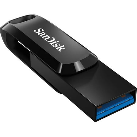 SanDisk - Ultra Dual Drive Go 128GB USB Type-A/USB Type-C Flash Drive - Black