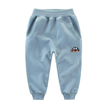

Promotion!Autumn Winter Children Boy Cartoon Car Pants Boy Cotton Sports Trousers Casual Loose Solid Color Kid Long Pants For boy