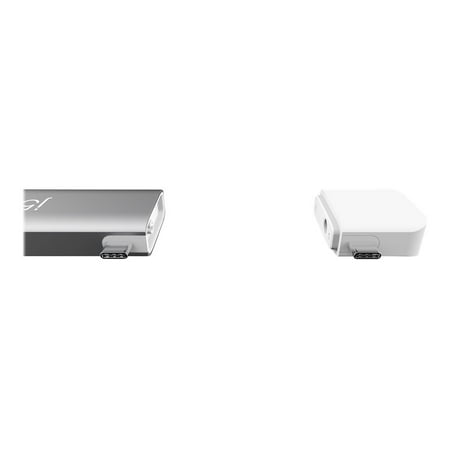 j5create - ULTRADRIVE Kit USB-C Dual-Display Modular Dock - Silver, White