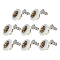 Shower Door Roller Wheel 20mm Dia Replacement Part Bathroom Glass Door Sliding Door Roller, (2 Set 8pcs)