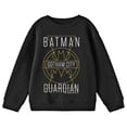 thumbnail image 4 of Batman Gotham City Guardian Line Art Youth Black Crew Neck Sweatshirt-Large, 4 of 5