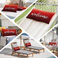 thumbnail image 5 of Red Wooden Grain Throw Pillow Cover, Pillowcase Protectors with Zipper, Breathable Decorative Lumbar Pillow Case Cover, Farmhouse Ombre Wood Stripes Rustic Pillow Shams for Couch Sofa 12x20Inch, 5 of 9