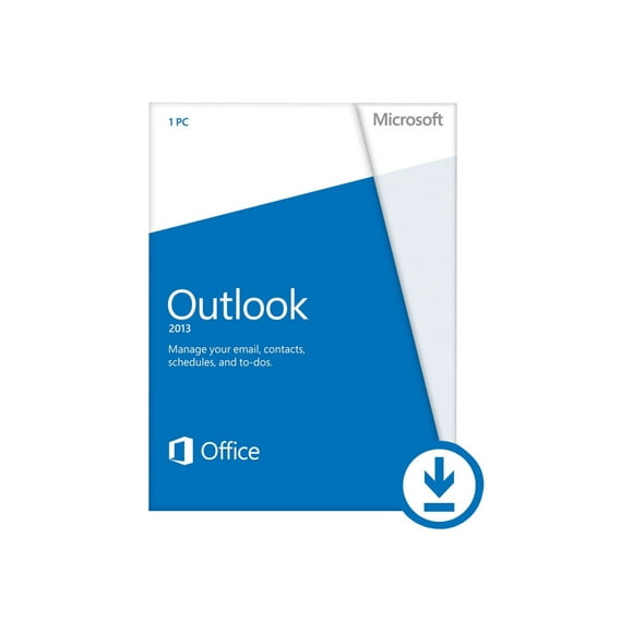Microsoft Outlook 2013 - Box pack - 1 PC - 32/64-bit, medialess - Win - English