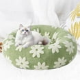 thumbnail image 1 of Cat de gato redonda Capa para perros lavable cubierta lavable lavable cómoda cama de cojín de cachorros antideslizan para perros mascotas pequeñas Verde pequeño, 1 of 10