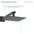 thumbnail image 4 of Concorde Single-Handle 1-Spray Tub and Shower Faucet in Matte Black (Valve Included), 4 of 12