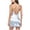 Light blue, variant on Lingerie For Women Ladies' Ice Silk Back Cross Elegant Suspender Lace Nightgown