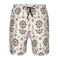 thumbnail image 4 of Kdxio Anchors with Rope Pattern Mens Casual Shorts - Drawstring Summer Beach Sports Shorts for Men, 4 of 9