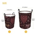 thumbnail image 5 of XMXT Collapsible Laundry Basket, Bohemian Decorative Illustration Waterproof Laundry Hampers Storage Baskets Dirty Clothes Hamper, 62L, 5 of 8