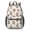 Mushroom and Snail White Pattern, variant on Mushroom and Snail Cream Pattern 17" Waterproof Oxford School Backpacks for Teens, S-Shape Padded Straps, for School, Travel, Hiking, Camping