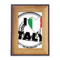thumbnail image 1 of I Love Italy Word Flag Love Heart Pattern Photo Frame Exhibition Display Art Desktop Painting, 1 of 3