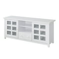 thumbnail image 2 of Convenience Concepts Newport Park Lane 1 Drawer TV Stand w/ Cabinets for TVs up to 65", White, 2 of 6