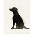 thumbnail image 2 of Pi Studio 15x18 White Modern Wood Framed Museum Art Print Titled - Black Dog, 2 of 4