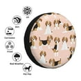 thumbnail image 4 of Naloa Beagle Dog On Brown PVC Leather Spare Tire Wheel Cover for Car Truck SUV Camper Trailer Universal Fit many size17 inch, 4 of 6