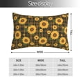 thumbnail image 2 of KLL Vintage Plaid Sunflower Pillow Covers Envelope Closure,Super Soft and Cozy Fuzzy Fleece Pillow Case Cover (No pillow core） 16"x24", 2 of 5