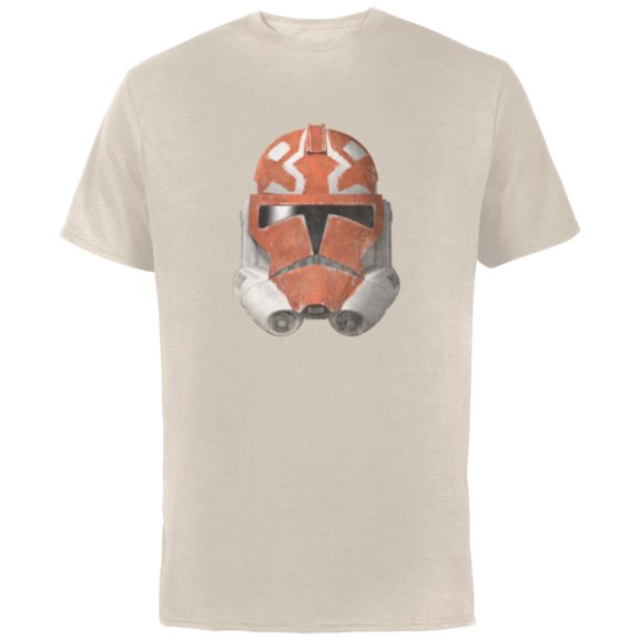 Star Wars The Clone Wars 332nd Ahsoka Trooper Distressed - Short Sleeve Cotton T-Shirt for Adults - Customized-Natural
