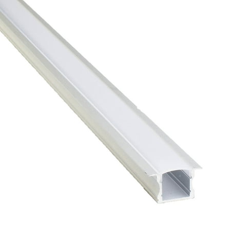 

6 Pack Recessed Aluminum CHANNEL With cover for LED STRIP LIGHT FIT 6MM TO 10MM