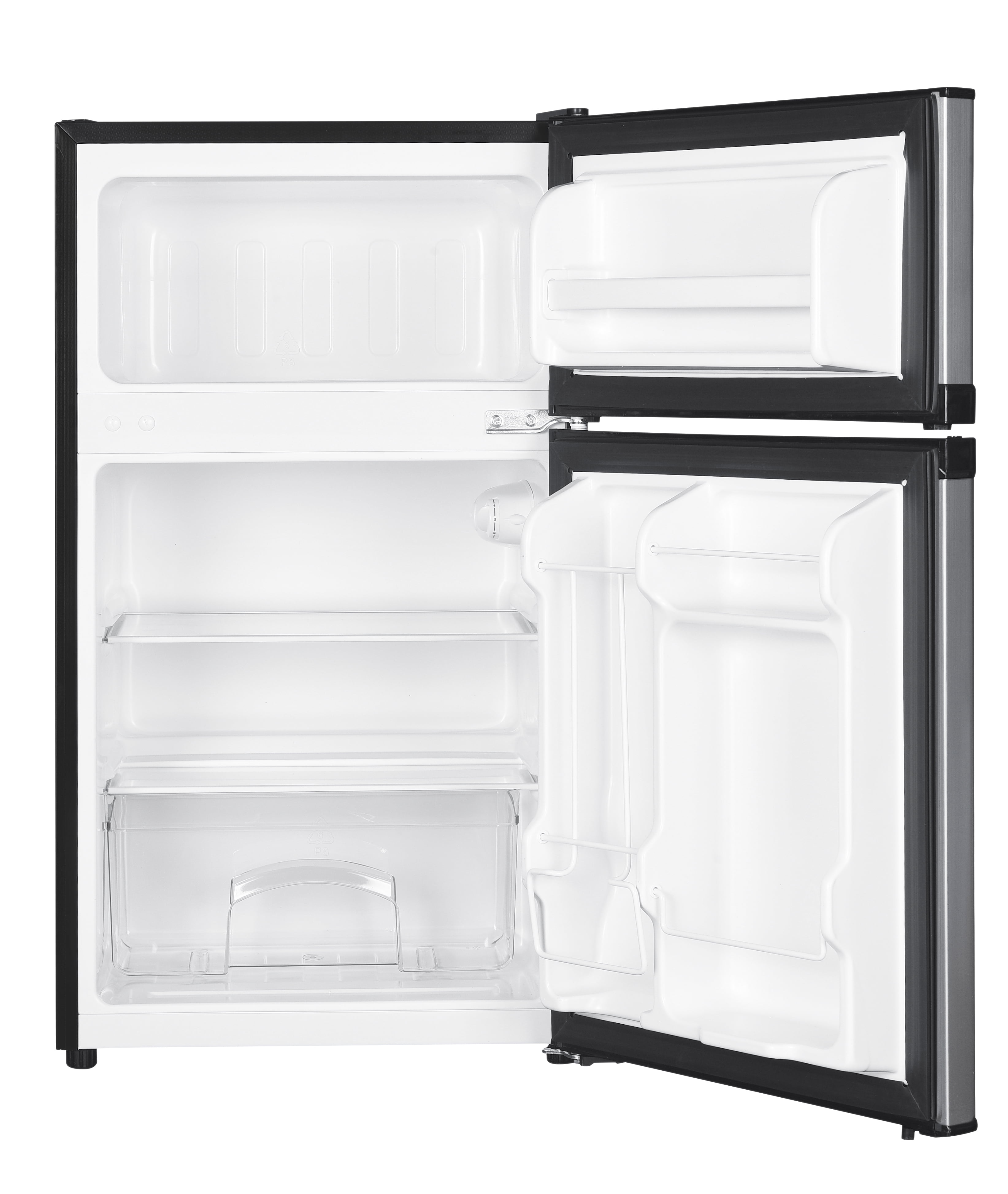 Premium Levella PRF316300HS 3.1 cu ft Top Freezer Mini Fridge in Silver