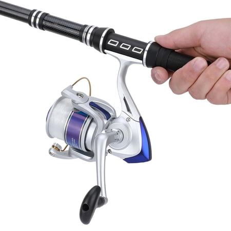 Nieyigj Plastic Spinning Reel Fishing 12BB for Fresh / Salt Water Sea Fishing Wheel YF Series Silver 3000 Ambidextrous 5.2:1 Gear Ratio (5.12 inches / 13 cm)