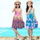 thumbnail image 5 of Vestidos bohemios de verano para madre e hija, vestidos de playa, vestidos halter para padres e hijos, vestidos de tirantes con estampado floral para niñas, 5 of 6