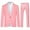 Pink, variant on Cloudstyle Men's One-Button Slim Fit Suit Set