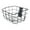 L without Base Plate, variant on GARENDE Bike Basket Detachable Front Basket for Outdoor Mountain Bike Travel S with Base Plate