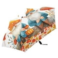thumbnail image 4 of Dwarf Leaf Mushroom Pumpkin Compact Sun Umbrella Windproof Travel Umbrellas for Rain Strong Portable UV Protection, 4 of 8