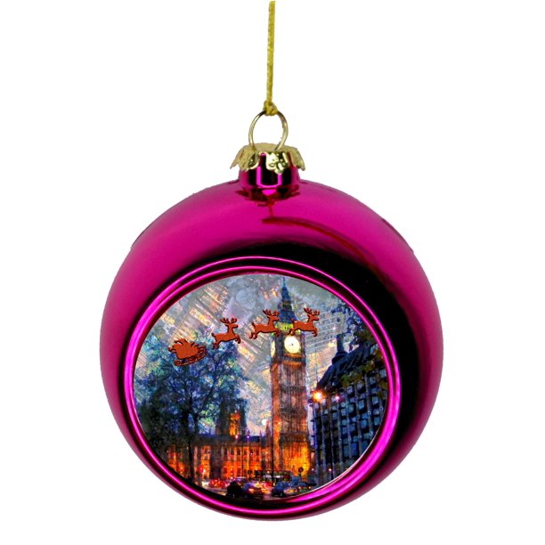 London Holiday Ornament Big Ben Ornament London Christmas Ornament