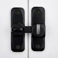 thumbnail image 5 of NOGIS 90/180 DegreeBarn Door Lock, Protect Privacy - Security Door Latch, Small Gate Latches Hardware for Barn, Garden, Bathroom, Cabinet, Window, Sliding Door (Black), 5 of 7