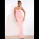 thumbnail image 4 of Vestidos Largos de Noche para Mujer con Escote Halter, Espalda Descubierta y Tirantes Finos, con Flores Estereoscópicas Rosa S, 4 of 8