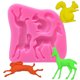 thumbnail image 1 of Moldes para hornear de Forest Friends (ciervo, conejo, ardilla) para diseños de fondant Formas de animales de silicona hechas a mano, 1 of 5