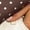 Coffee, variant on LumiAtelier Ladies Soft Knit Polka Dot Pullover Half Zip Stand Collar Long Sleeve Windproof Cuff Sweatshirt For Fall Winter Daily Outing