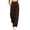*Brown, variant on ClodeEU Women's High Waist Drawstring Cargo Pants,Casual Summer Straight Leg Hiking Athletic Pants with Pockets Beige,Women's Plus L
