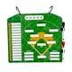 thumbnail image 5 of Tablero de alineación de béisbol, tablero de entrenadores de béisbol, accesorios profesionales, portapapeles de béisbol para partidos recreativos, 5 of 9