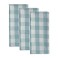 thumbnail image 5 of DII Buffalo Check Ktichen Textiles, 20x30", White & Light Blue, 3 Pieces, 5 of 6