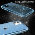 thumbnail image 2 of JETech Glitter Case for iPhone 11, 6.1-Inch, Bling Sparkle Shockproof Phone Bumper Cover, Cute Sparkly for Women and Girls (Blue), 2 of 7
